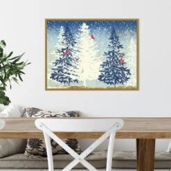 24" X 18" Snow Christmas Trees By PI Studio Framed Canvas Wall Art - Amanti Art -Northlight Holiday Outlet Store GUEST 03f7e8fb ab67 4041 97ac 734b742665ef