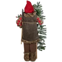Northlight 48" Santa Claus With Artificial Flocked Alpine Tree Christmas Figure -Northlight Holiday Outlet Store GUEST 04e167ef 0dbf 46f7 81dc cb00a0a96e56