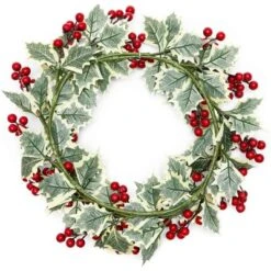 Farmlyn Creek Artificial Christmas Wreath With Holly Berries For Door Decoration (15.7 In) -Northlight Holiday Outlet Store GUEST 05ebb04b 0f63 473d 8f83 1ce5e41d2791