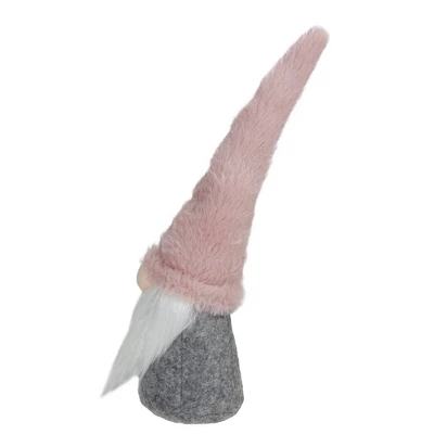 Northlight 11" Pink And Gray Standing Gnome Christmas Decoration 2 Northlight 11" Pink And Gray Standing Gnome Christmas Decoration - Image 2