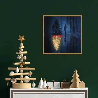 16" X 16" The Hope Of Christmas Tree By Terry F Framed Canvas Wall Art - Amanti Art 3 16" X 16" The Hope Of Christmas Tree By Terry F Framed Canvas Wall Art - Amanti Art - Image 3