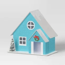 12pc Battery Operated Glittered Paper Christmas Village Set With Bottle Brush Trees And Snowmen - Wondershop™ White/Pink/Blue -Northlight Holiday Outlet Store GUEST 0f7ca497 c6ea 48bd 88b4 94b3913c97ef