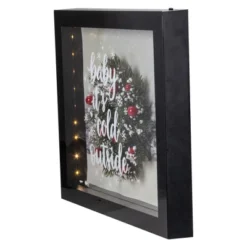 Northlight 14" Black Framed 3D "Baby It's Cold Outside" Christmas LED Decor Box -Northlight Holiday Outlet Store GUEST 14519964 2a52 4948 a64a 4ecf288a0e6e