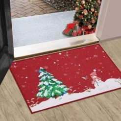Trinity Snow Man Christmas Tree Xmas Welcome Doormat -Northlight Holiday Outlet Store GUEST 153851e5 08c1 423a 93e9 72c9e1fe3706