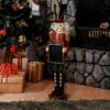 Sunnydaze Decor Sunnydaze Indoor/Outdoor Porch Or Living Room Polyresin Friedrich The Nutcracker With Sign Christmas Holiday Decoration - 36"