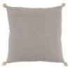 Saro Lifestyle Christmas Tree Pillow - Poly Filled, 18" Square, Natural