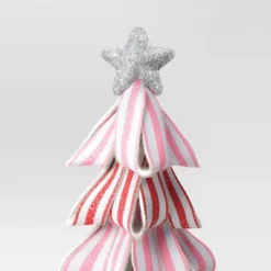 17" Glittered Striped Ribbon Christmas Tree Sculpture - Wondershop™ Pink/Red/White -Northlight Holiday Outlet Store GUEST 1f83c5f5 67ad 4d5a b225 0c2bd28750c2