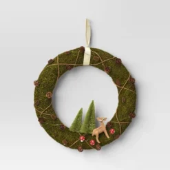 16" Battery Operated Lit Woodland Scene Moss Artificial Christmas Wreath Green - Wondershop™ 5 16" Battery Operated Lit Woodland Scene Moss Artificial Christmas Wreath Green - Wondershop™ -Northlight Holiday Outlet Store GUEST 202e8701 8458 4863 b6bc fdb43de32afe
