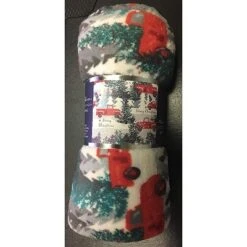 Noble House Christmas Festive And Cheery Holiday Super Soft Ultra Comfy Microplush Throw Blanket 50"x60" -Northlight Holiday Outlet Store GUEST 23d59b78 ad12 4686 ad1d 96a600f96670