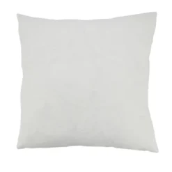 Saro Lifestyle Seasonal Splendor Christmas Trees And Snowflakes Poly Filled Throw Pillow, 18", White