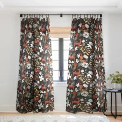 Marta Barragan Camarasa Christmas Holiday Night III Single Panel Sheer Window Curtain - Deny Designs -Northlight Holiday Outlet Store GUEST 2e8dba0e 24e8 4a1e bba7 39afb131df6d