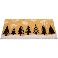 Northlight Trees And Snowflakes Natural Coir Christmas Outdoor Doormat 18" X 30" -Northlight Holiday Outlet Store GUEST 32b81c41 81ee 4524 91f3 c60cce2a4a73