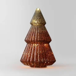 10.25" Battery Operated Lit Glass Christmas Tree Figurine - Wondershop™ -Northlight Holiday Outlet Store GUEST 3888b836 b4b1 434b 89fc f6474578f96a