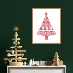 16" X 20" Nordic Holiday Christmas Tree By Beth Grove Framed Canvas Wall Art - Amanti Art -Northlight Holiday Outlet Store GUEST 3ae3918a 9775 4be9 a68f 6ac3ce3c0468