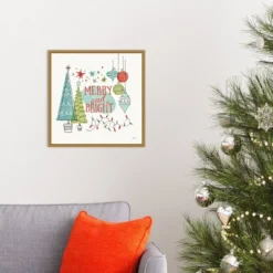 16" X 16" Merry And Bright Christmas Tree Square By Janelle Penner Framed Canvas Wall Art - Amanti Art 8 16" X 16" Merry And Bright Christmas Tree Square By Janelle Penner Framed Canvas Wall Art - Amanti Art -Northlight Holiday Outlet Store GUEST 3b553ffd 9fab 4a49 a34a 8561343bc009