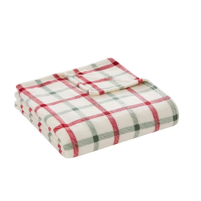 Kate Aurora Holiday Classics Christmas Plaid Oversized & Ultra Plush Oversized Accent Throw Blanket - 50 In. W X 70 In. L 1 Kate Aurora Holiday Classics Christmas Plaid Oversized & Ultra Plush Oversized Accent Throw Blanket - 50 In. W X 70 In. L