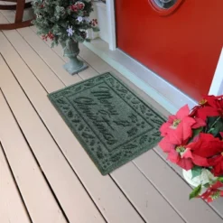 1'8"x2'6" Aqua Shield 'Merry Christmas' Door Mat - Bungalow Flooring