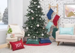 C&F Home Christmas Jolly Solid Typographical Decorative Throw Pillows -Northlight Holiday Outlet Store GUEST 3db3998c b745 4501 b5a0 9e3edf8fb782