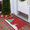 Trinity Snow Man Christmas Tree Xmas Welcome Doormat