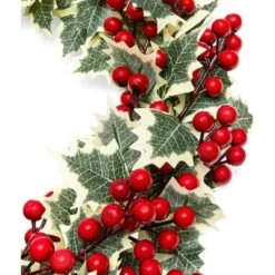 Farmlyn Creek Artificial Christmas Wreath With Holly Berries For Door Decoration (15.7 In) -Northlight Holiday Outlet Store GUEST 479a3f5e 6d71 4b91 b5d4 f808b9c157c7