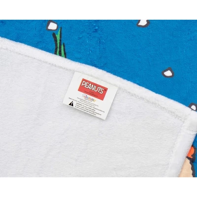 Peanuts Charlie Brown And Gang Christmas Carol Silk Touch Plush Throw Blanket Blue 2 Peanuts Charlie Brown And Gang Christmas Carol Silk Touch Plush Throw Blanket Blue - Image 2
