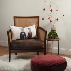 14"x26" Oversized 'Mr & Mrs. Reindeer' Christmas Lumbar Throw Pillow - Edie@Home -Northlight Holiday Outlet Store GUEST 4bff9012 afde 406d 901b f4cb98be9272