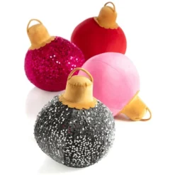 Shiraleah Pink Sparkle Christmas Ornament Bauble Pillow, Medium -Northlight Holiday Outlet Store GUEST 4ca1a7c2 5c99 4228 8c9b 674e51069f30