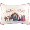 Christmas 19.0" Nativity Scene Pillow Home Decor Jesus Little Birdie The Little Birdie - Decorative Pillow