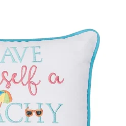 C&F Home 10" X 10" Beachy Little Christmas Embroidered Pillow