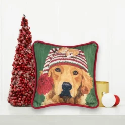 C&F Home 8" X 8" Winter Dog Petite Christmas Petite Printed Throw Pillow 9 C&F Home 8" X 8" Winter Dog Petite Christmas Petite Printed Throw Pillow -Northlight Holiday Outlet Store GUEST 5926329c 7ee4 4062 b650 3a41ce38551a