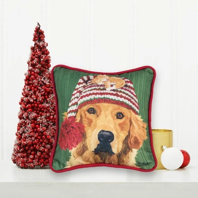 C&F Home 8" X 8" Winter Dog Petite Christmas Petite Printed Throw Pillow 5 C&F Home 8" X 8" Winter Dog Petite Christmas Petite Printed Throw Pillow - Image 5