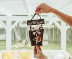 Silver Buffalo Disney Nightmare Before Christmas "Good Fright" 2-Piece Hanging Sign Wall Art -Northlight Holiday Outlet Store GUEST 598de607 a29b 4f67 85c2 6654a2ddd31e