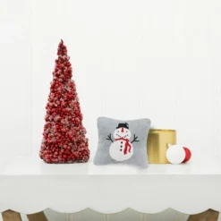 C&F Home 10" X 10" Snowman Knitted Christmas Holiday Throw Pillow -Northlight Holiday Outlet Store GUEST 5b19efad a0d0 4321 a319 6f6f0122ba57