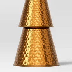 14.25" Hammered Metal Cone Christmas Tree Sculpture - Wondershop™ Gold -Northlight Holiday Outlet Store GUEST 61e7ba61 efa8 4cf9 b4c5 d06bcef68faf