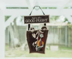 Silver Buffalo Disney Nightmare Before Christmas "Good Fright" 2-Piece Hanging Sign Wall Art -Northlight Holiday Outlet Store GUEST 6c832c05 14e7 4569 8d7a 9b52d8370771