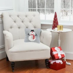 C&F Home 10" X 10" Snowman Knitted Christmas Holiday Throw Pillow -Northlight Holiday Outlet Store GUEST 6d3071eb 5363 4374 94cb ab3504dde4a8
