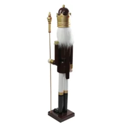 Northlight 48" Burgundy And White Wooden Christmas Nutcracker King With Scepter -Northlight Holiday Outlet Store GUEST 6e646cd1 dccd 4bb5 9879 4c8b61a30879