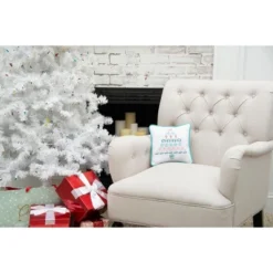 C&F Home 10" X 10" Coastal Tree Embroidered Christmas Holiday Throw Pillow -Northlight Holiday Outlet Store GUEST 6f1017dd b4e7 4c7c ab81 3945ef3e1fc4