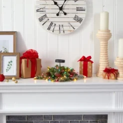 Nearly Natural 16-in Flocked Artificial Christmas Pine Candelabrum With 35 Multicolored Lights And Pine Cones -Northlight Holiday Outlet Store GUEST 70e7f36f a564 4870 bbbe 4bec06a92580