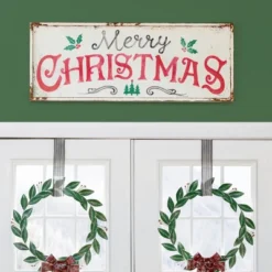 Park Hill Collection Merry Christmas Iron Plaque