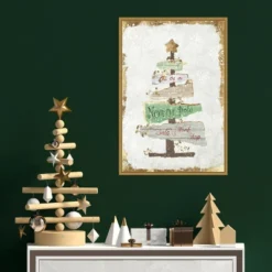 16" X 23" Golden Christmas Tree By PI Studio Framed Canvas Wall Art - Amanti Art -Northlight Holiday Outlet Store GUEST 7d149c8e f0c7 4d2a b4b0 5d715f999cbd