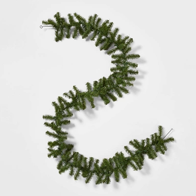 9' Pre-Lit Artificial Pine Bough Christmas Garland Green With Clear Lights - Wondershop™ 2 9' Pre-Lit Artificial Pine Bough Christmas Garland Green With Clear Lights - Wondershop™ - Image 2
