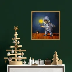 16" X 16" The Night Before Christmas Mouse By Lucia Heffernan Framed Canvas Wall Art - Amanti Art -Northlight Holiday Outlet Store GUEST 7deccd53 2ed7 4de7 bf98 3e18bae6fbbc