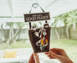 Silver Buffalo Disney Nightmare Before Christmas "Good Fright" 2-Piece Hanging Sign Wall Art -Northlight Holiday Outlet Store GUEST 82e20eb9 9def 4c8e 88a0 8184c826608c