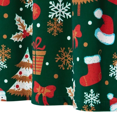 Trinity Velvet Christmas Snowman And Falling Snowflake Pattern Short Curtains 3 Trinity Velvet Christmas Snowman And Falling Snowflake Pattern Short Curtains - Image 3