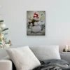 Northlight LED Lighted Snowman And Bird Friends Christmas Canvas Wall Art 15.75" X 11.75"