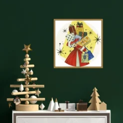 16" X 16" Vintage Christmas Gifts By Grace Popp Framed Canvas Wall Art - Amanti Art -Northlight Holiday Outlet Store GUEST 8dbbe1c8 8d0d 48a8 83d3 93e62b4e5e10