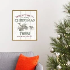16" X 20" Christmas Tree Farm Sign By Wild Apple Portfolio Framed Canvas Wall Art - Amanti Art -Northlight Holiday Outlet Store GUEST 8e6a5e90 e0c5 4c8e a246 5b7475e3d421