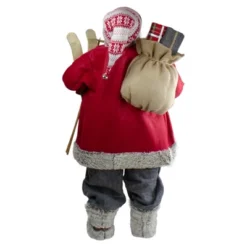 Northlight 4' Standing Santa Christmas Figure With Skis And Fur Boots -Northlight Holiday Outlet Store GUEST 996bdc1a 8855 4e23 a52f 33fd0209daa3
