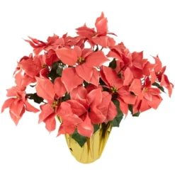 Northlight 28" Dark Pink Artificial Christmas Poinsettia With Gold Wrapped Base -Northlight Holiday Outlet Store GUEST 9f6b5da2 2bac 4328 9d09 b151db3e6a0f
